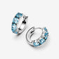 Orecchini Cerchi Cristalli Azzurri - 293851C01 - Simmi Gioiellerie - Orecchini