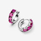 Orecchini Cerchi Cristalli Rosa Scuro - 293851C02 - Simmi Gioiellerie - Orecchini