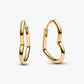 Orecchini Cerchi Cuori Asimmetrici - 268307C00 - Simmi Gioiellerie - Orecchini