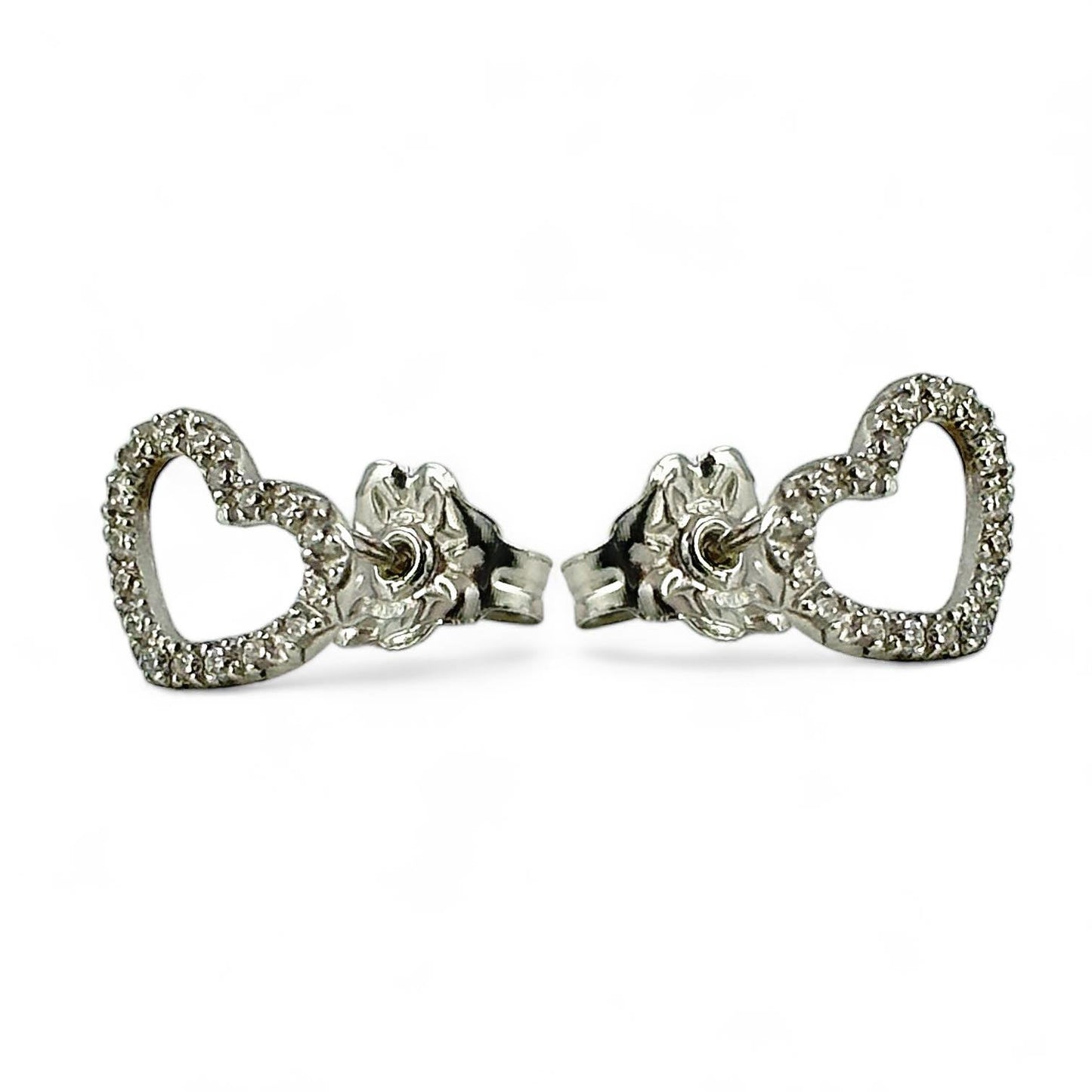 Orecchini da donna a cuore in oro e diamanti - Simmi Gioielli - Simmi Gioiellerie - Orecchini