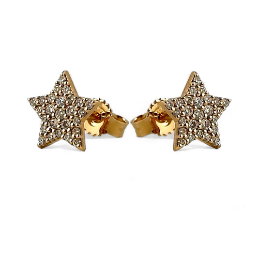 Orecchini da donna a stella in oro e diamanti - Simmi Gioielli - Simmi Gioiellerie - Orecchini