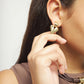 Orecchini e 50 a lobo placcati oro 18k - PEN1068 - Simmi Gioiellerie - Orecchini