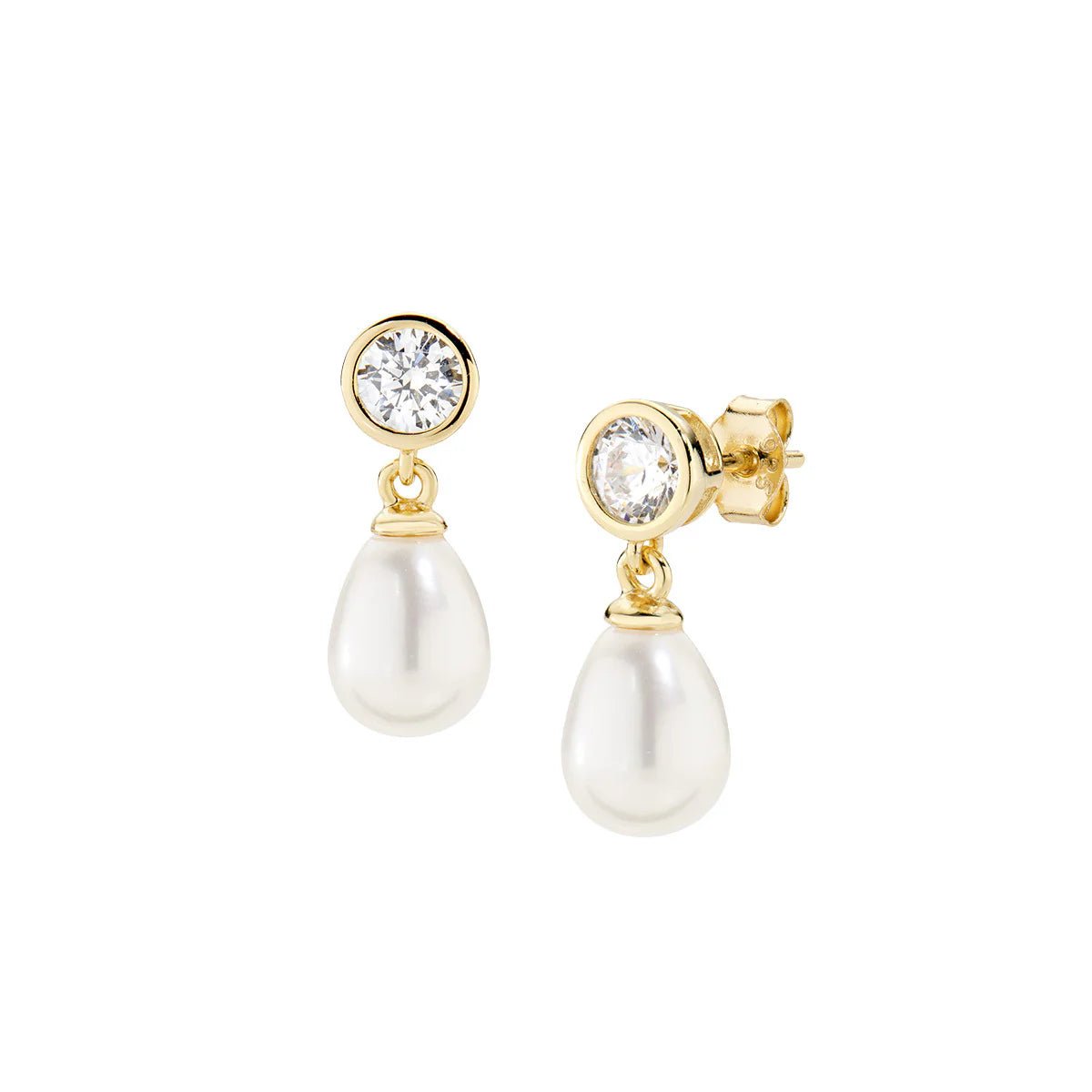 Orecchini Punto Luce e Perla Dorati - ORTOPEGBBZ3 - Simmi Gioiellerie - Orecchini