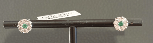 Orecchini seven con smeraldo centrale - Simmi Gioielli - Simmi Gioiellerie - Orecchini