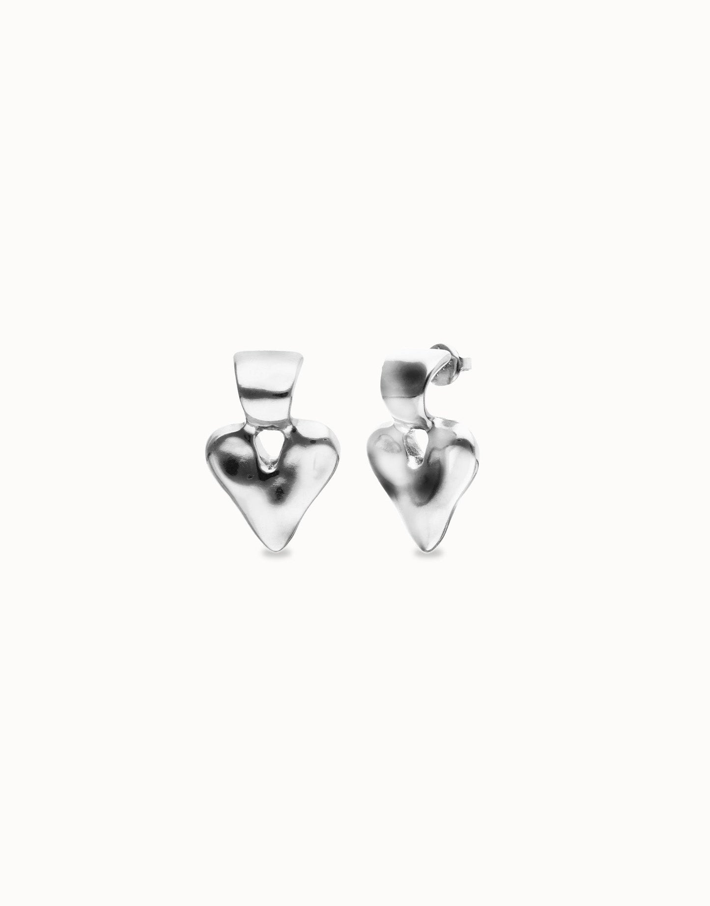 Orecchini Uno de 50 a lobo in argento sterling placcato - PEN1068 - Simmi Gioiellerie - Orecchini