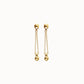 Orecchini Uno de 50 placcati in oro 18k con catena lunga e sfera - PEN1063ORO - Simmi Gioiellerie - Orecchini