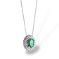 Pendente da donna in oro con smeraldo e diamanti - Simmi Gioielli - Simmi Gioiellerie - Collane
