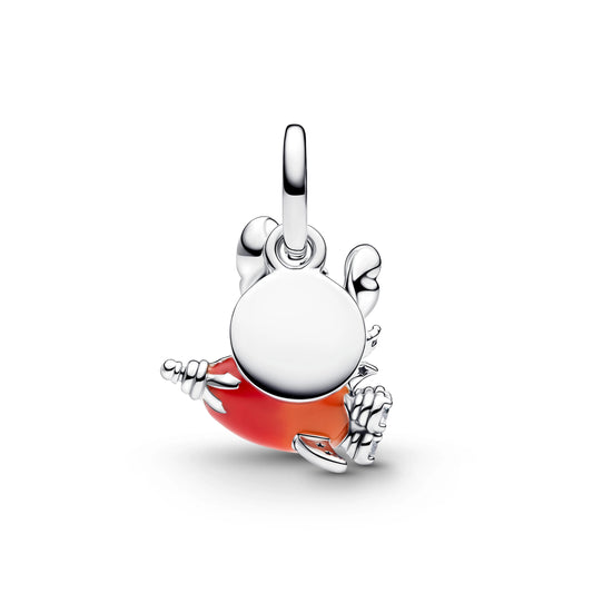 Pendente doppio Disney Stitch Rocket in argento sterling con zirconia cubica trasparente e smalto viola, nero, rosso e arancione - 793742C01 - Simmi Gioiellerie -Charm