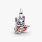 Pendente doppio Disney Stitch Rocket in argento sterling con zirconia cubica trasparente e smalto viola, nero, rosso e arancione - 793742C01 - Simmi Gioiellerie -Charm