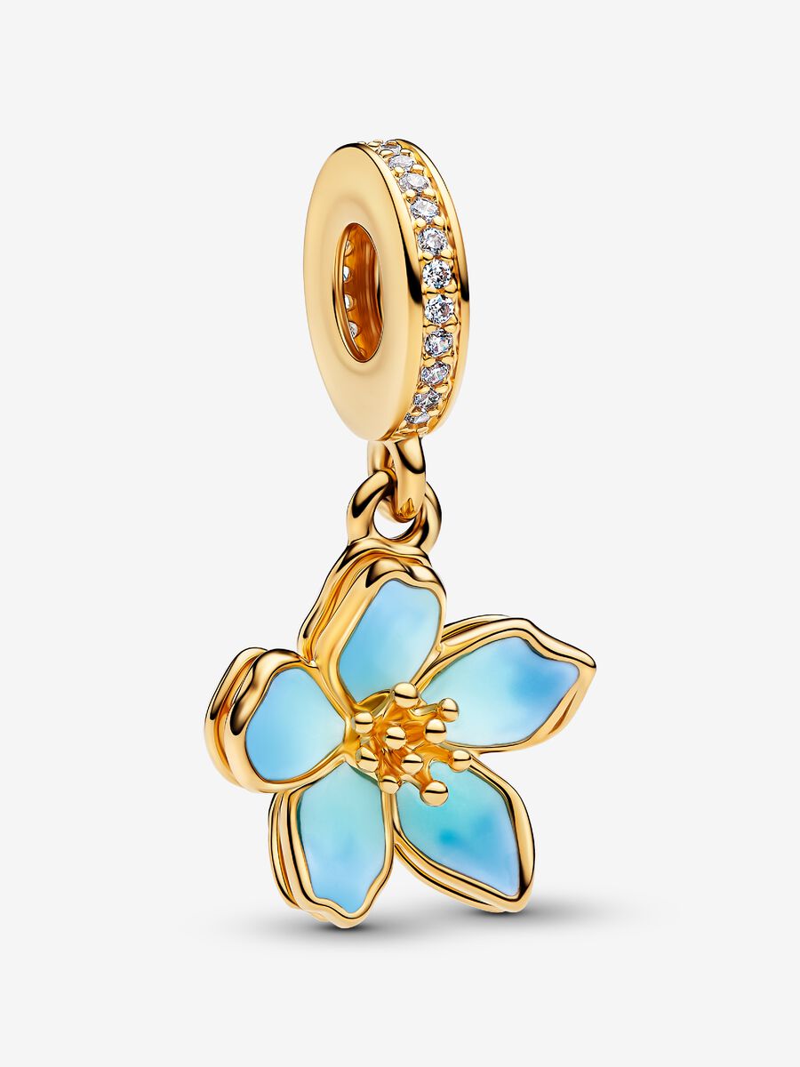Pendente Fiore di ciliegio blu - 760667C01 - Simmi Gioiellerie - Charm