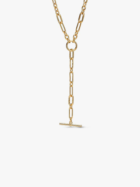 placcato oro 14k link Y- necklace - 364809C00 - Simmi Gioiellerie -Collane
