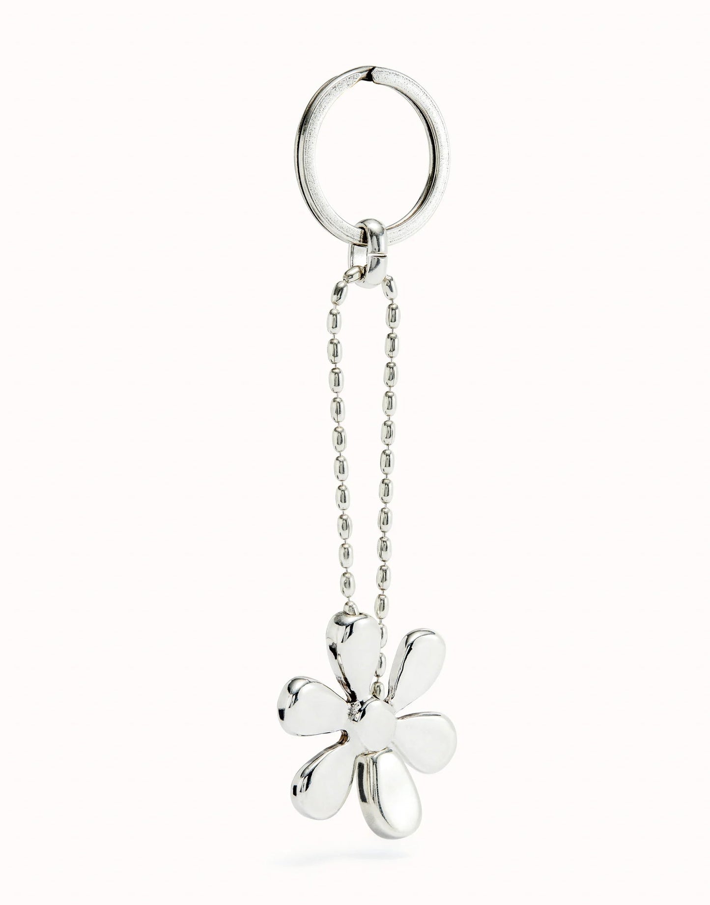 Portachiavi Uno de 50 fiore placcato argento Sterling - LLA1024 - Simmi Gioiellerie - Portachiavi
