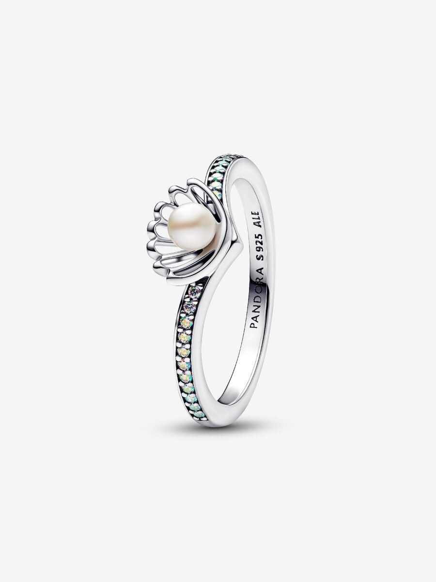 Principesse Disney, Ariel, Anello con Perla d'Acqua Dolce Coltivata - 193654C01 - Simmi Gioiellerie - Anelli