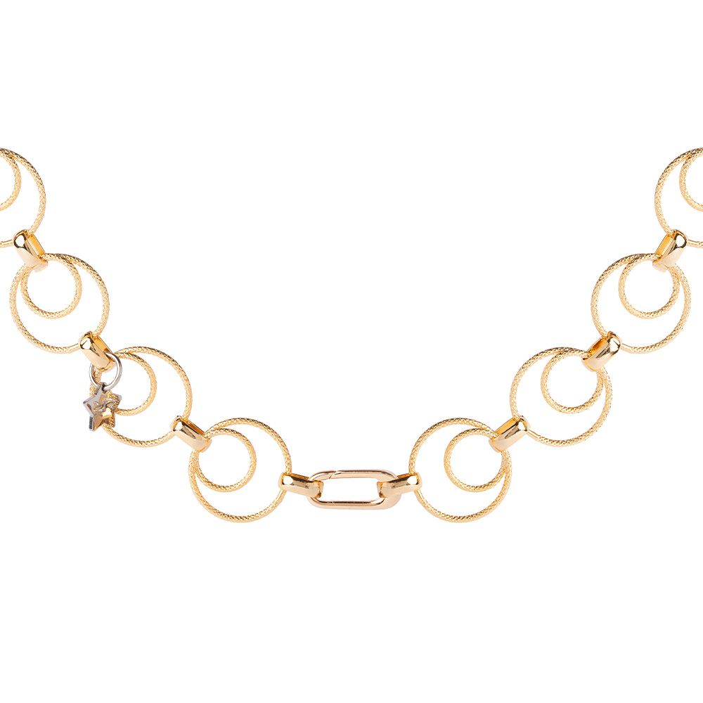 Rebecca Gioielli Collana Diva maglie doppio cerchio diamantato - BDVKOO45 - Simmi Gioiellerie - Collane