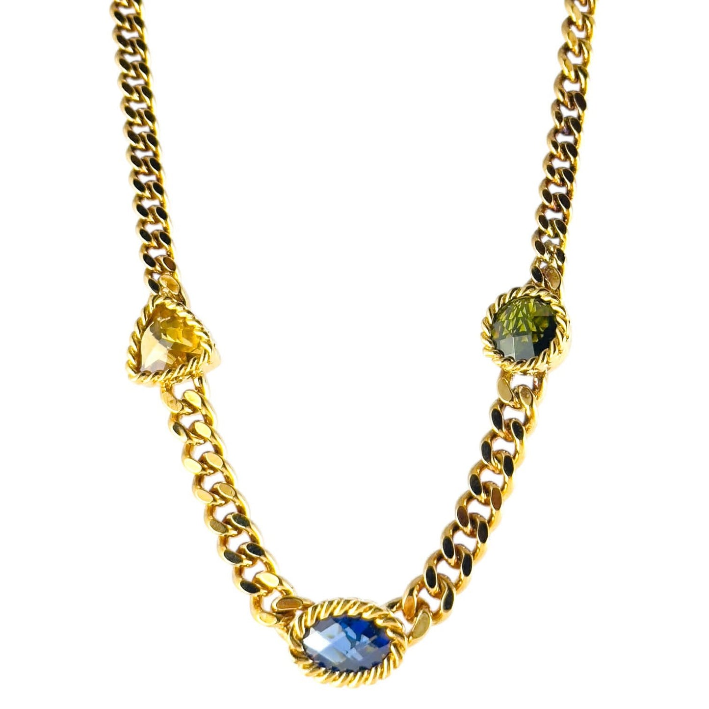 Rebecca Gioielli collana in bronzo con pietre idrotermali - Simmi Gioiellerie - Collane