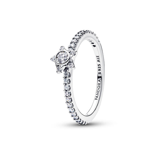 Stella argento sterling anello con zirconia cubica trasparente - 194959C01 - Simmi Gioiellerie -Anelli
