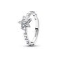 Stella argento sterling anello con zirconia cubica trasparente - 195072C01 - Simmi Gioiellerie -Anelli