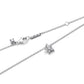 Stella argento sterling collana con pendente con zirconia cubica trasparente - 395078C01 - Simmi Gioiellerie -Collane