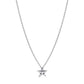 Stella argento sterling collana con pendente con zirconia cubica trasparente - 395078C01 - Simmi Gioiellerie -Collane