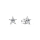 Stella argento sterling orecchini a bottone con zirconia cubica trasparente - 295089C01 - Simmi Gioiellerie -Orecchini