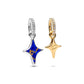 Stella duo argento sterling e placcato oro 14k pendente divisibile con sintetico of lapis lazuli e zirconia cubica trasparente - 764945C01 - Simmi Gioiellerie -Charm