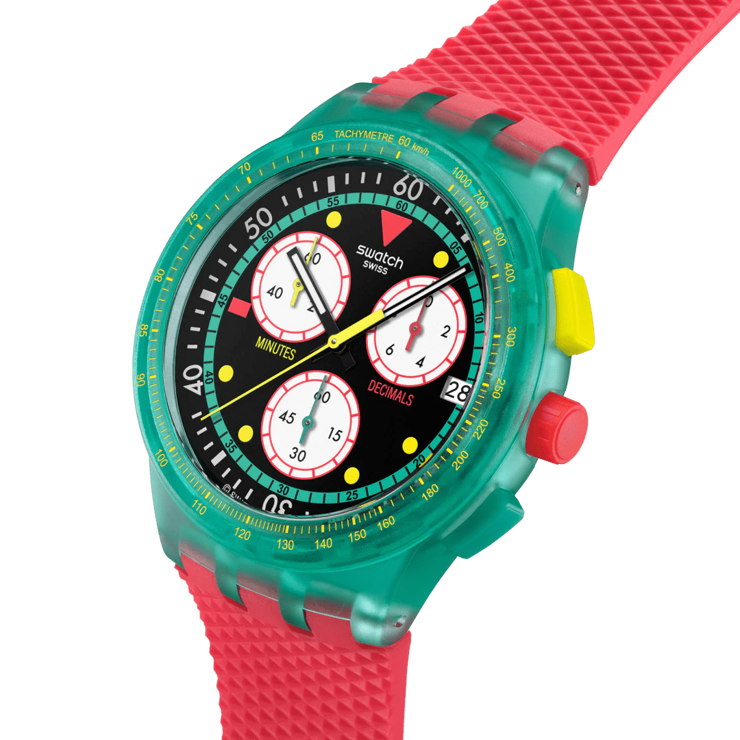 SWATCH NEON EMERALD CHRONO - SUSG409 - Simmi Gioiellerie - Orologi
