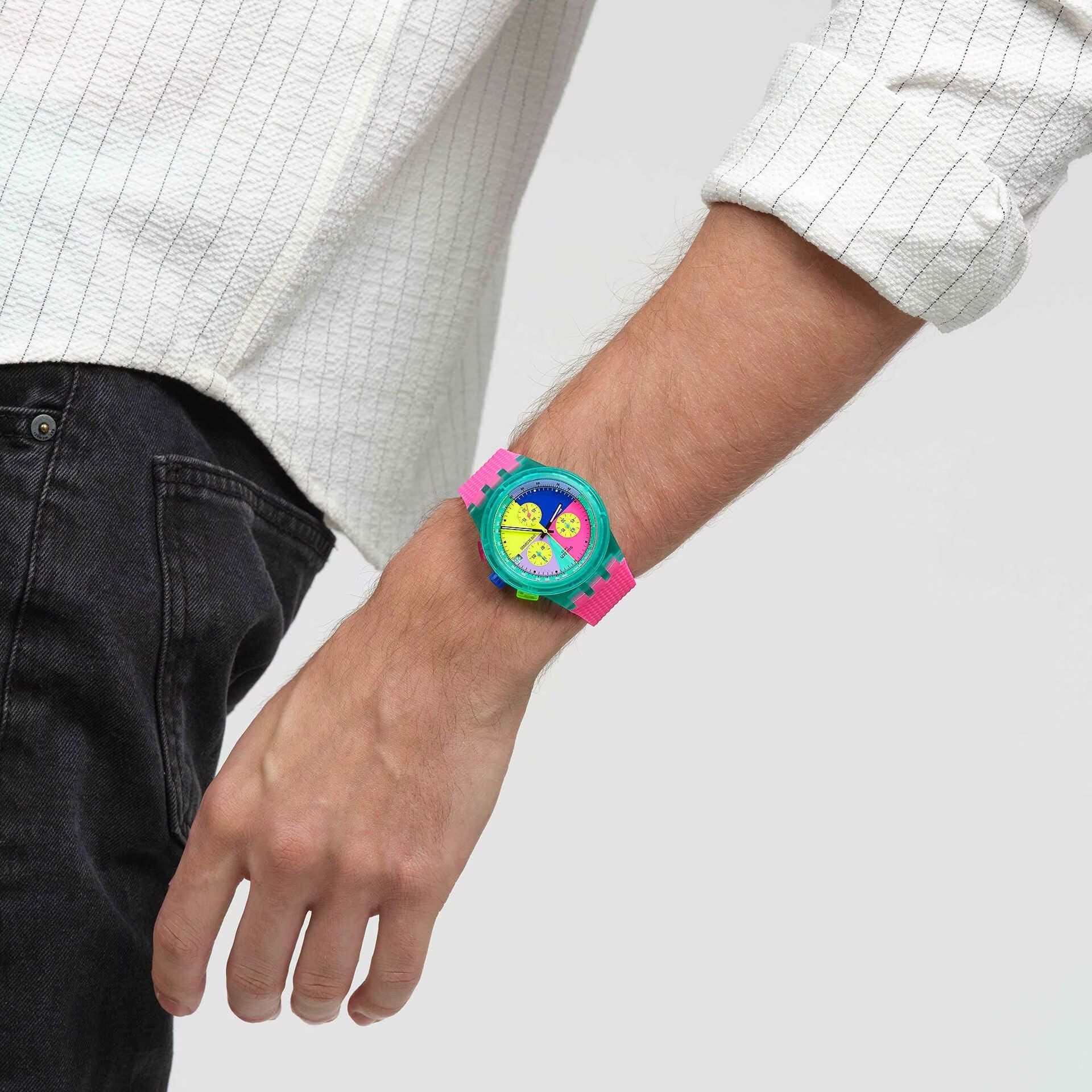 SWATCH NEON SWATCH NEON FLASH ARROW - SUSG408 - Simmi Gioiellerie -Orologi