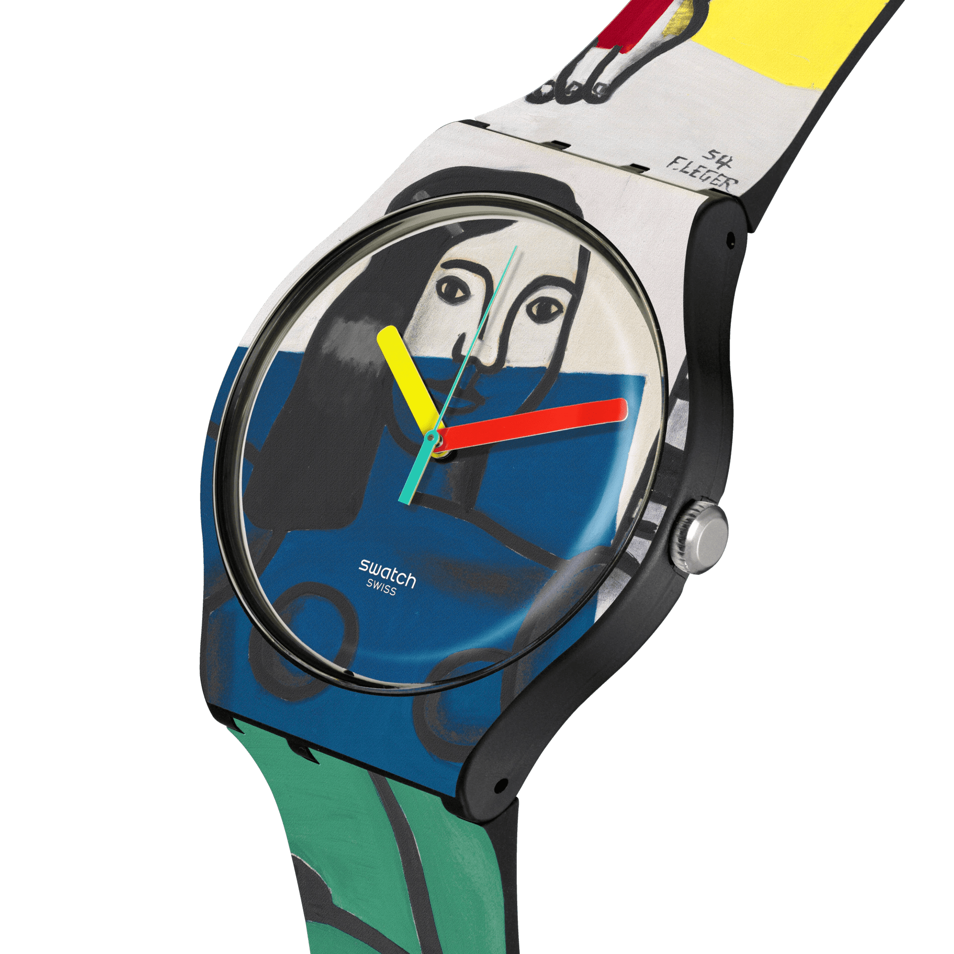 SWATCH X TATE GALLERY LEGER'S TWO WOMEN HOLDING FLOWERS - SUOZ363 - Simmi Gioiellerie -Orologi