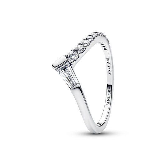 Tiara argento sterling anello con zirconia cubica trasparente - 195085C01 - Simmi Gioiellerie -Anelli