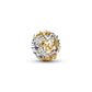 Traforato costellazione di stelle argento sterling e placcato oro 14k charm con zirconia cubica trasparente - 765042C01 - Simmi Gioiellerie -Charm