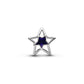 Traforato stella placcato platino charm con smalto blu - 735034C01 - Simmi Gioiellerie -Charm