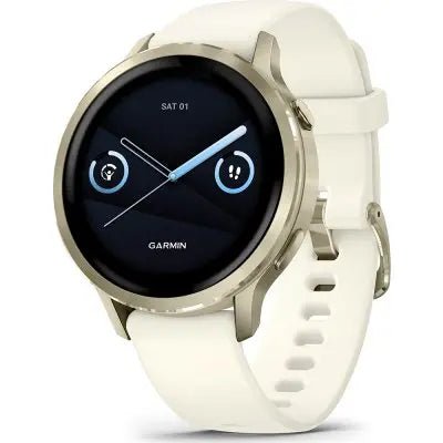Venu® 4 - 41 mm Lunar gold con cinturino in silicone Bone - 010 - 03013 - 00 - Simmi Gioiellerie - Orologi