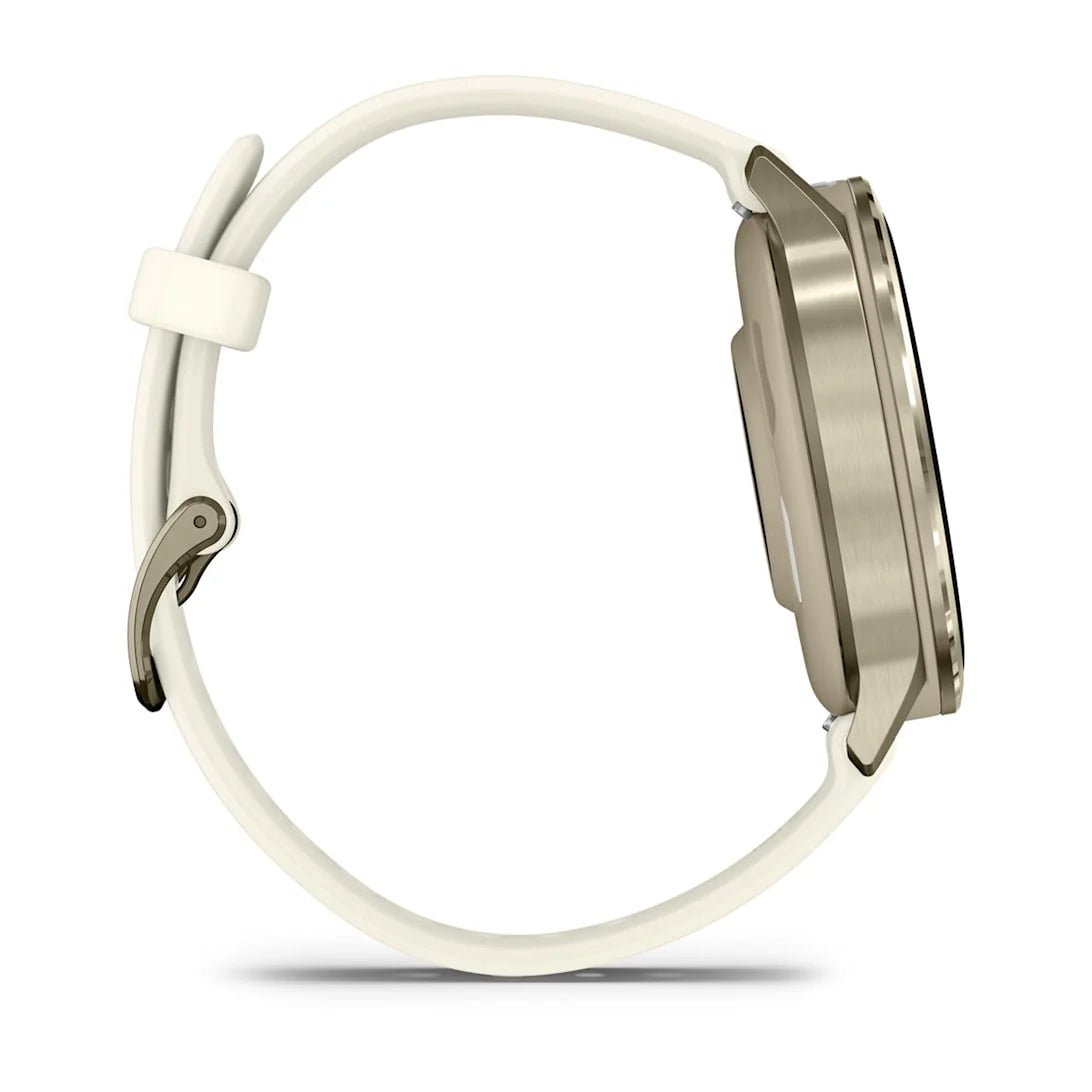 Venu® 4 - 41 mm Lunar gold con cinturino in silicone Bone - 010 - 03013 - 00 - Simmi Gioiellerie - Orologi