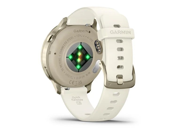 Venu® 4 - 41 mm Lunar gold con cinturino in silicone Bone - 010 - 03013 - 00 - Simmi Gioiellerie - Orologi