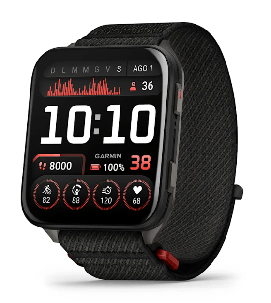 Venu® X1 Black con fondello in titanio slate e cinturino in nylon ComfortFit black - 010 - 02980 - 02 - Simmi Gioiellerie - Orologi