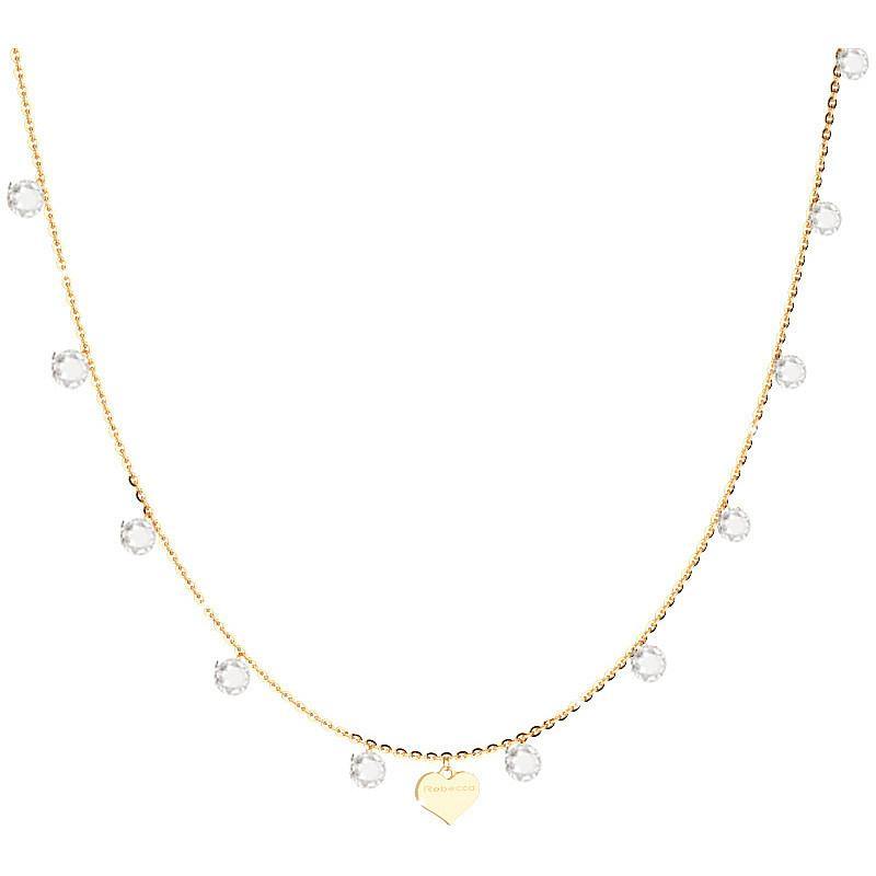 Collana Con Cuore Da Donna In Argento Di Rebecca Collezione Lucciole - SLCKOB05 - Simmi gioiellerie -Collane