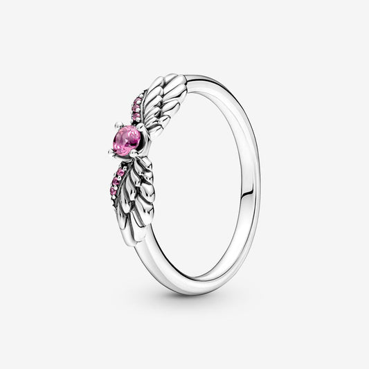 Anello Ali d’angelo con Pietra Rosa - 198500C02 - Simmi Gioiellerie -Anelli