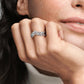 Anello chevron doppio taglio marquise scintillante - Simmi gioiellerie -Anelli