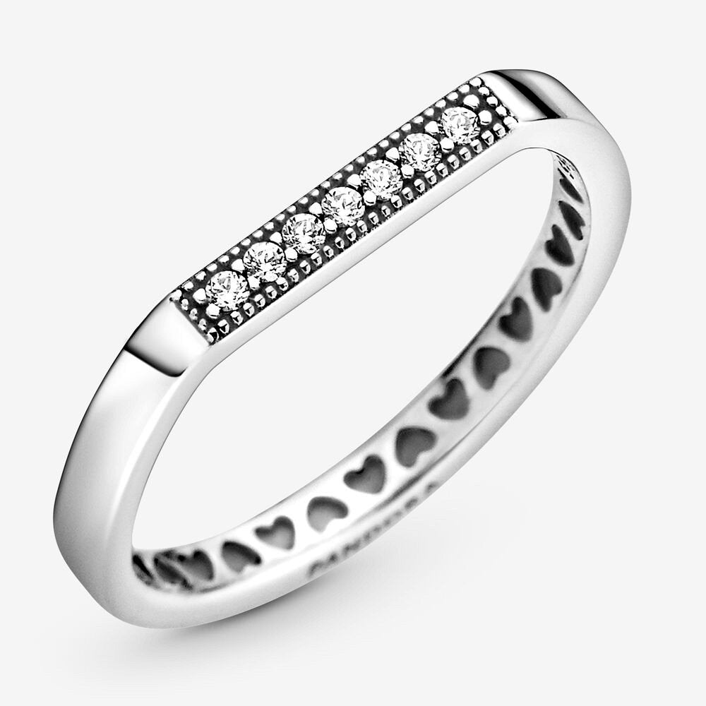 Anello componibile con barretta scintillante - Simmi gioiellerie -Anelli