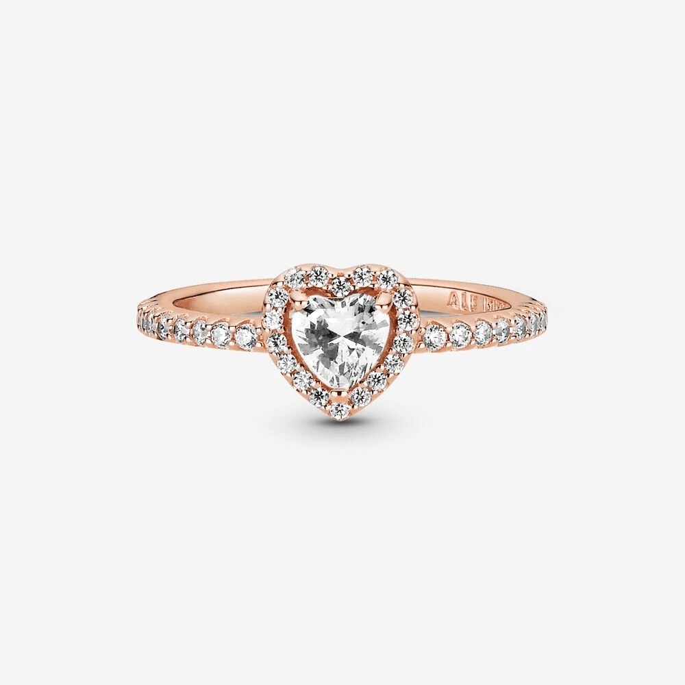 Anello con cuore in rilievo scintillante - Simmi gioiellerie -Anelli