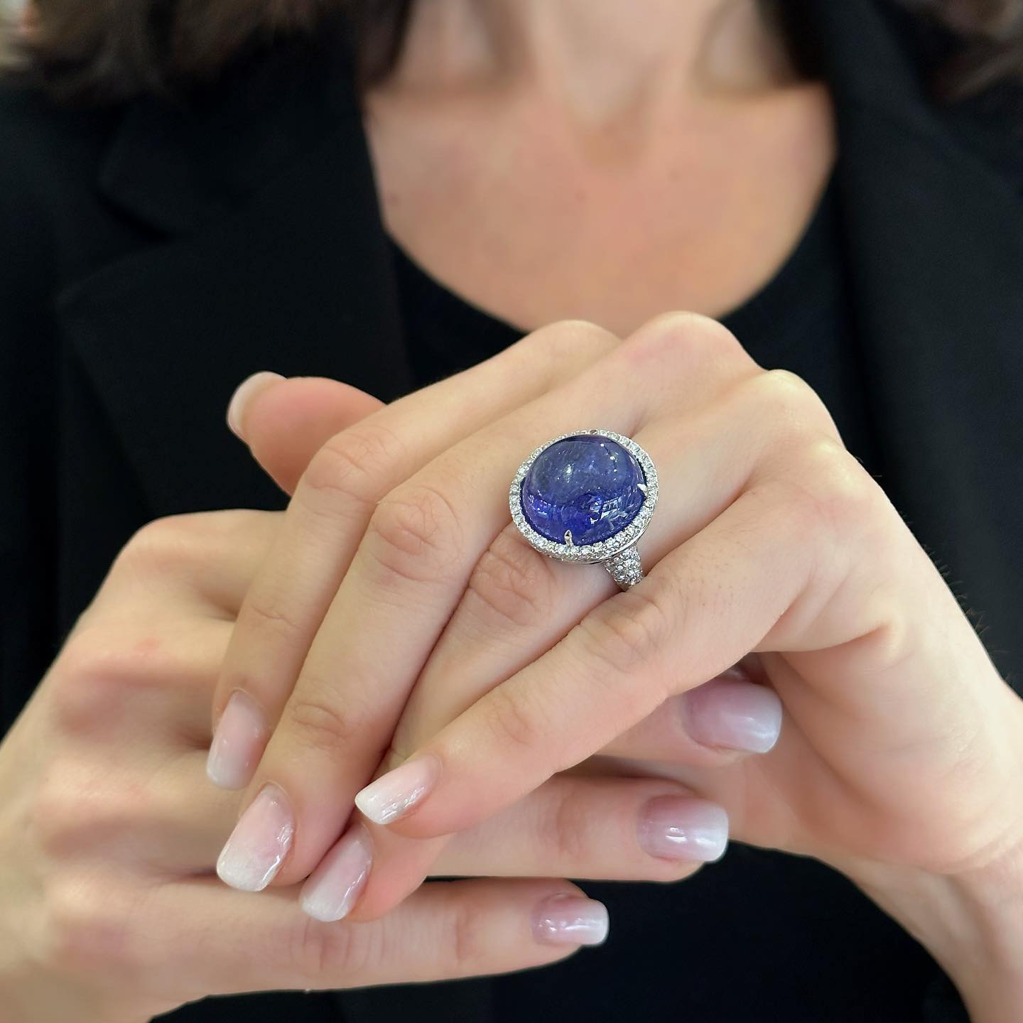 Anello con tanzanite e diamanti - Simmi Gioielli - Simmi Gioiellerie -Anelli