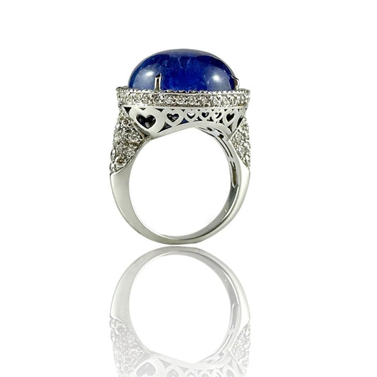 Anello con tanzanite e diamanti - Simmi Gioielli - Simmi Gioiellerie -Anelli