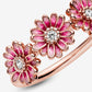Anello con tre Margherite rosa - Simmi gioiellerie -Anelli