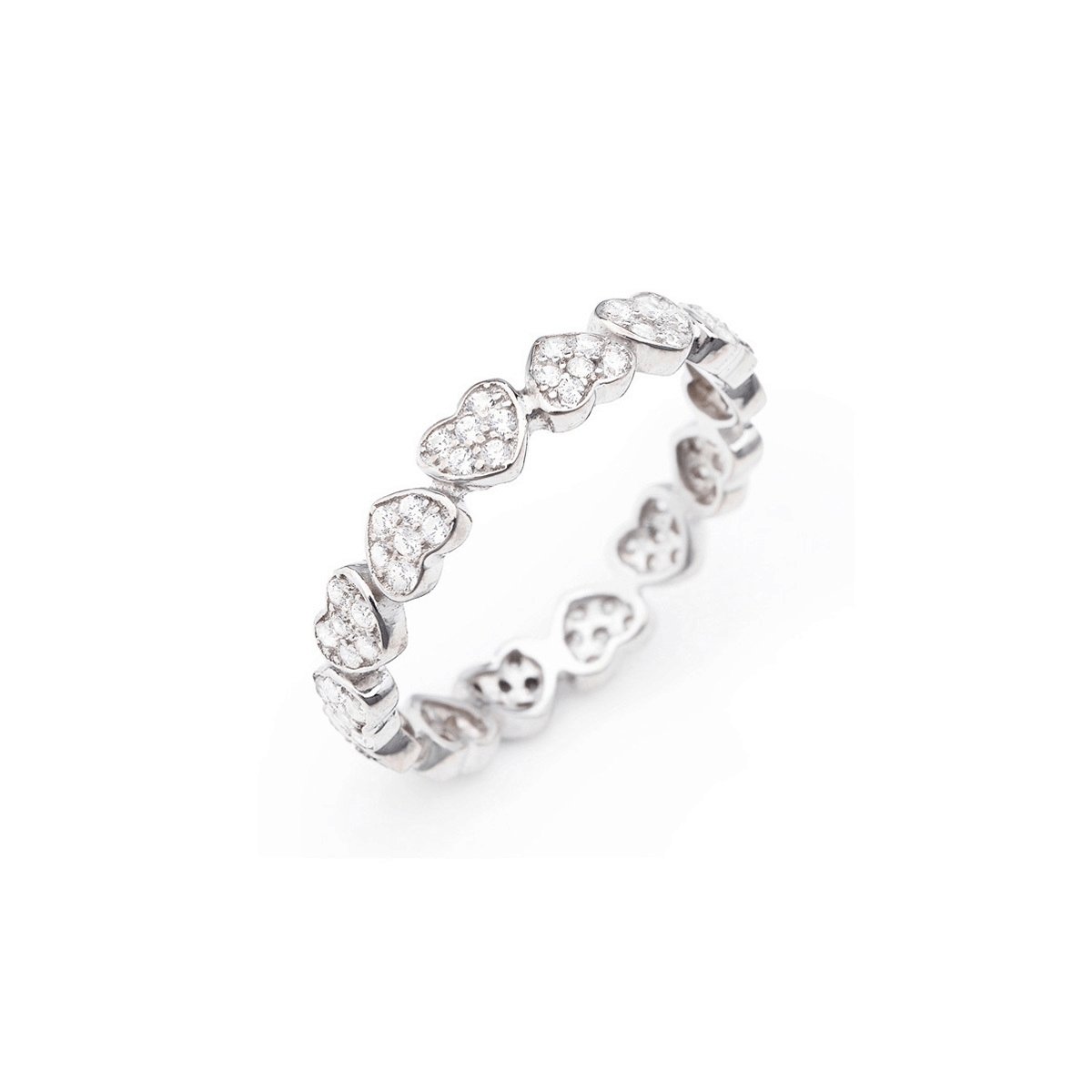 Anello Cuore Zirconi - RHHZ - Simmi Gioiellerie -Anelli