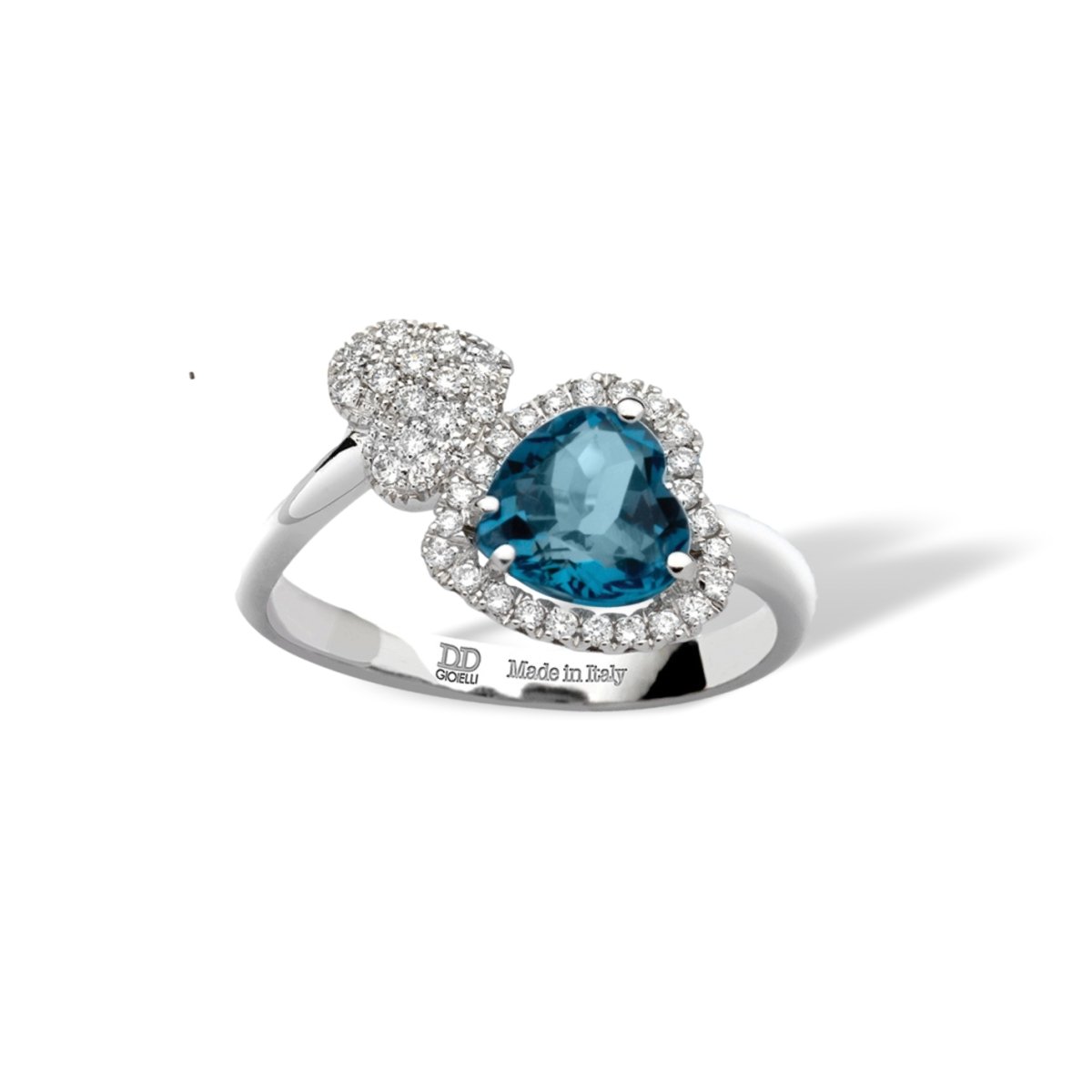 Anello da donna con topazio blu london - Simmi Gioiellerie -Anelli