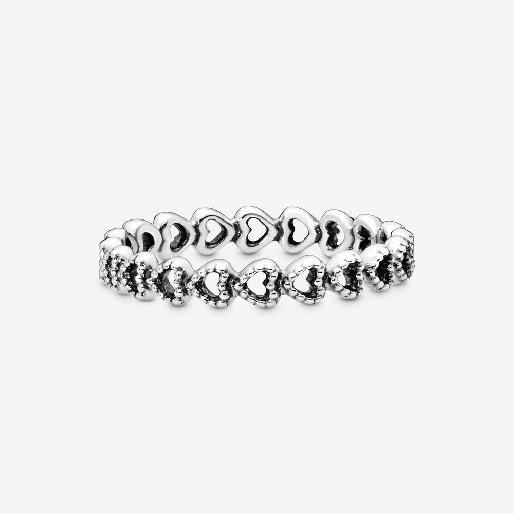Anello fascia di cuori - Simmi gioiellerie -Anelli