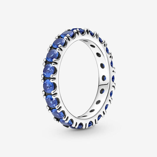 Anello Fascia Scintillante Blu - 190050C02 - Simmi Gioiellerie -Anelli