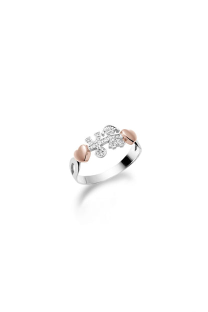 ANELLO GIROCUORE MASCHIO/FEMM. PAVE' MIS. 10 - Simmi Gioiellerie -Anelli