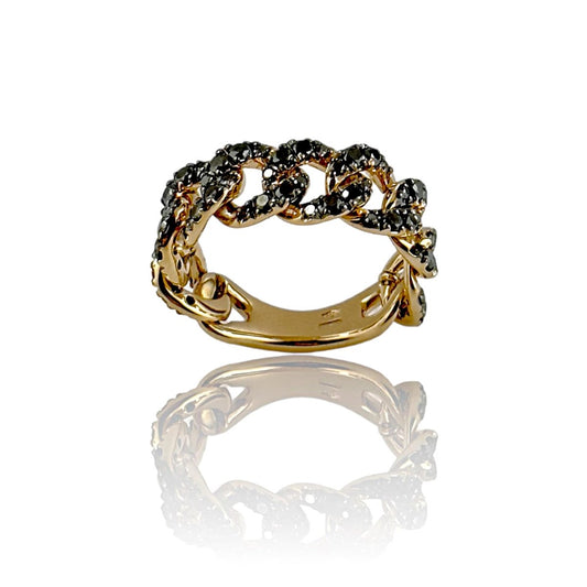 Anello groumette in oro e diamanti - Simmi Gioiellerie -Anelli