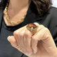Anello in oro con quarzo citrino - Simmi Gioiellerie -Anelli